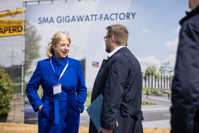 Spatenstich der SMA Gigawatt Factory am Dienstag, den 18. April 2023