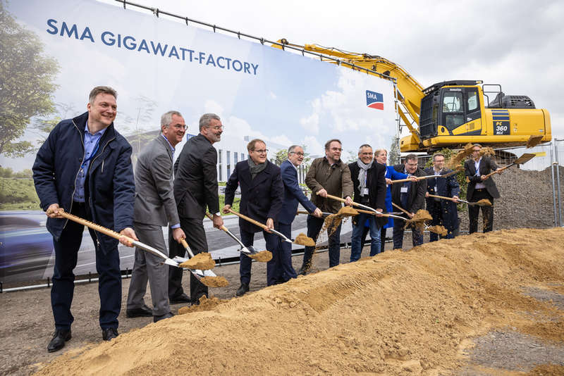 Groundbreaking of the SMA Gigawatt Factory on Tuesday, April 18, 2023