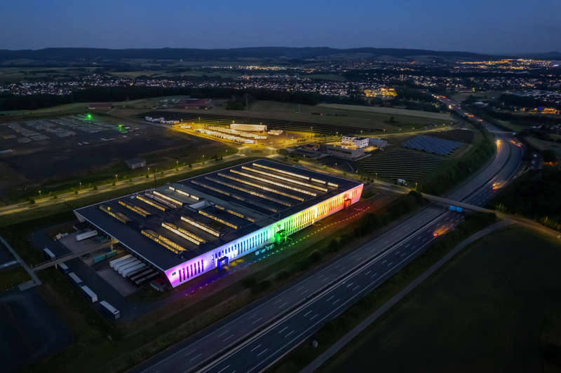 Rainbow lighting Factory Sandershaeuser Berg, SMA Germany
