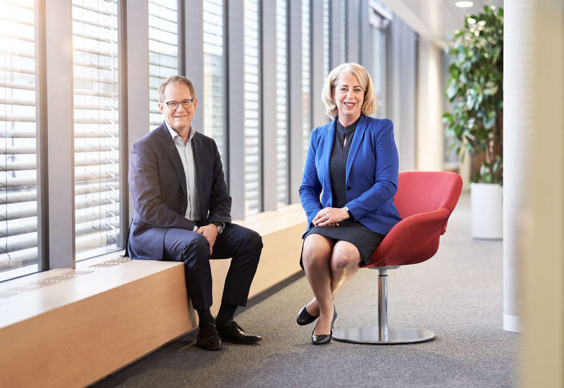SMA Managing Board: Barbara Gregor and Dr. Juergen Reinert